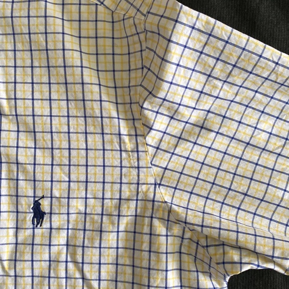 Ralph Lauren 100% cotton Custom Fit Long Sleeve Button Down Windowpane check - Picture 7 of 14